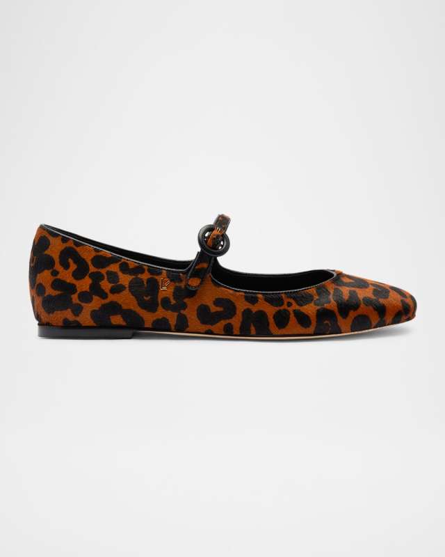 Blair Leopard Mary Jane Ballerina Flats